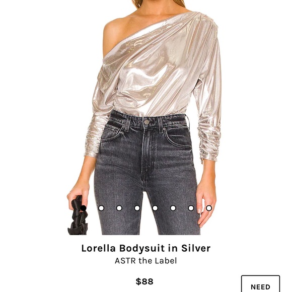 ASTR the Label Silver Bodysuit - Revolve - Picture 5 of 6